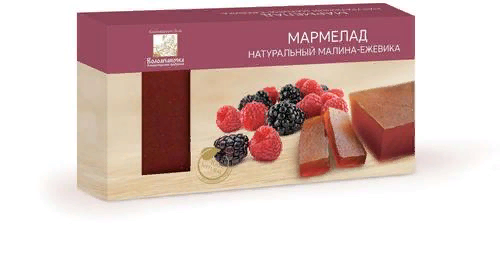  Мармелад пластовый 210г МАЛИНА-ЕЖЕВИКА в Александрове
