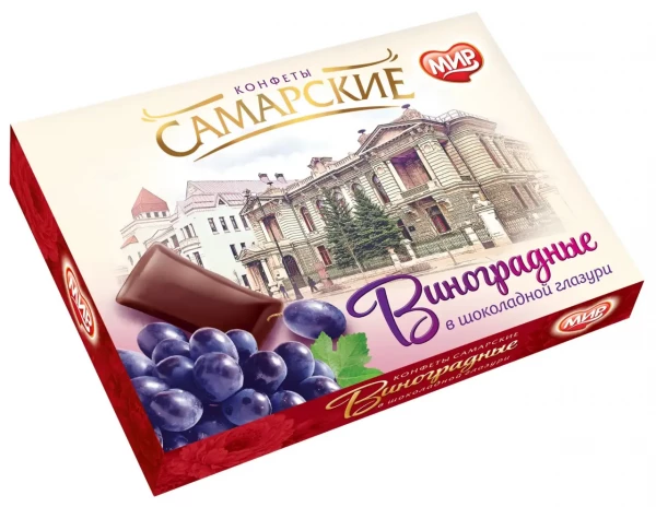 №2 КФ МИР Виноградные в шоколадной глазури 160г  в Александрове
